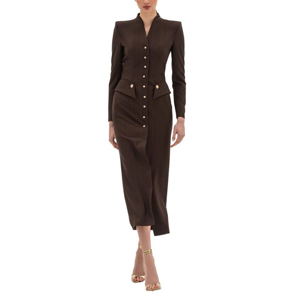 Bgl Womens Midi Dress, Brown